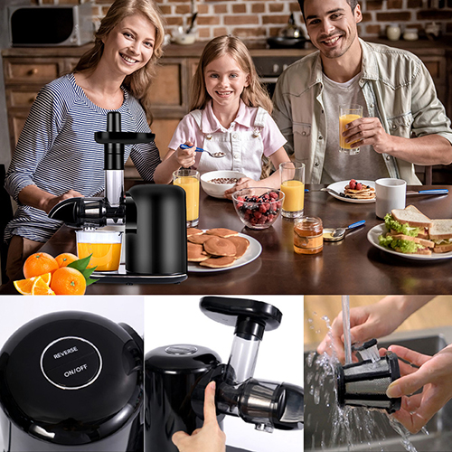Family using Cold Press Juicer