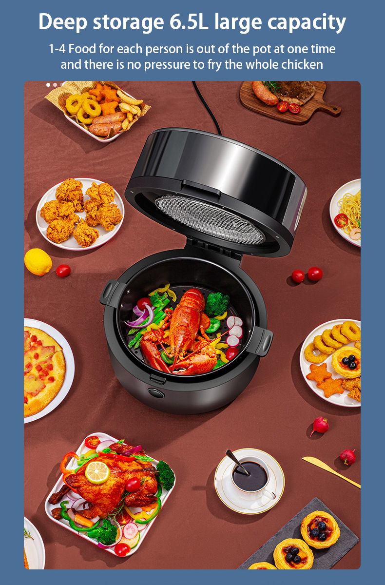 Large capacity automatic air fryer