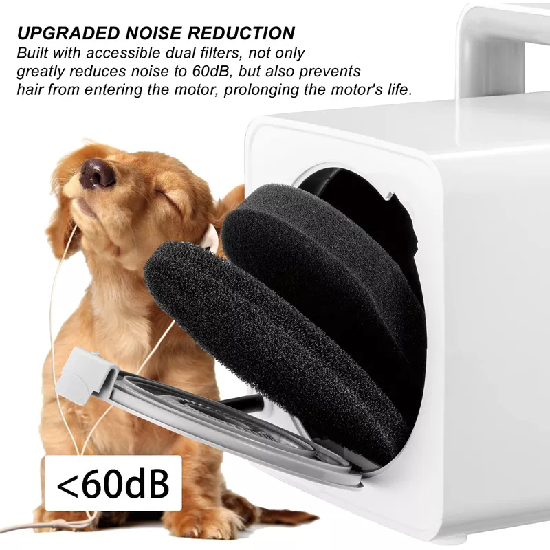 Less than 60dB dog hair dryer