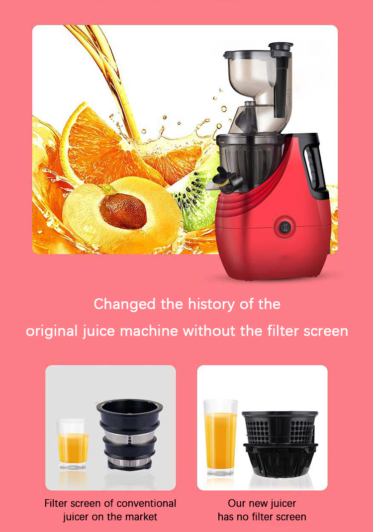 Multi function juicer without filter screen