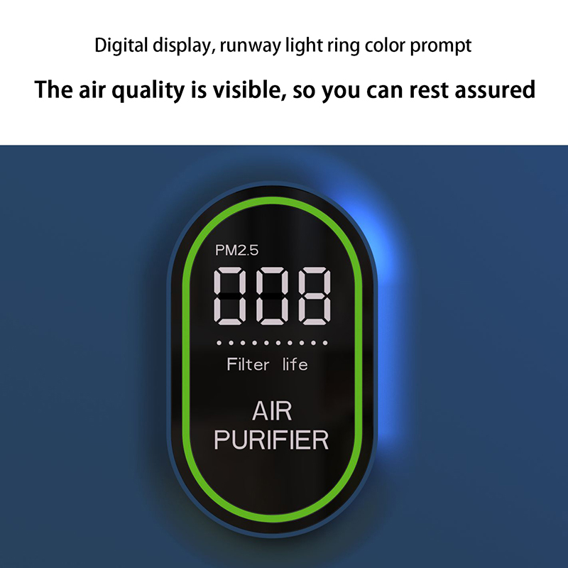 Numerical visual air purifier