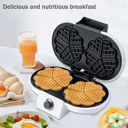 Make nutritious and delicious breakfast with a waffle maker.
