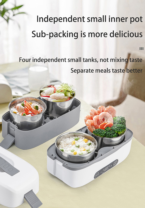 Electric lunch box with four independent tanks