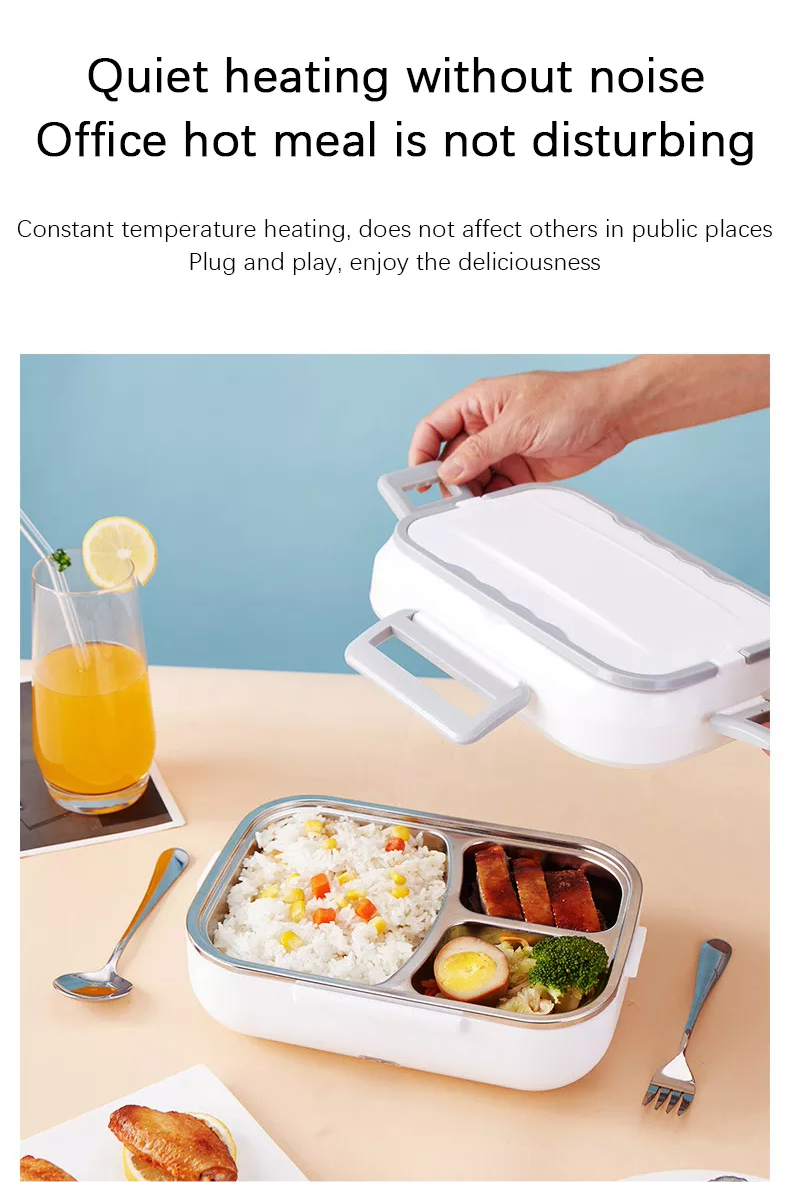 Silent heating electric lunch box