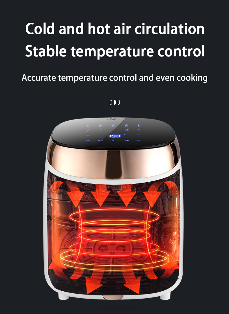 Temperature controlled air fryer