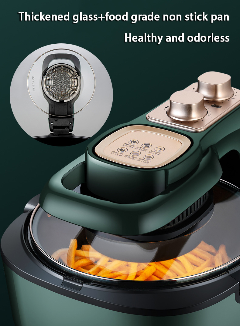 Thickened glass air fryer