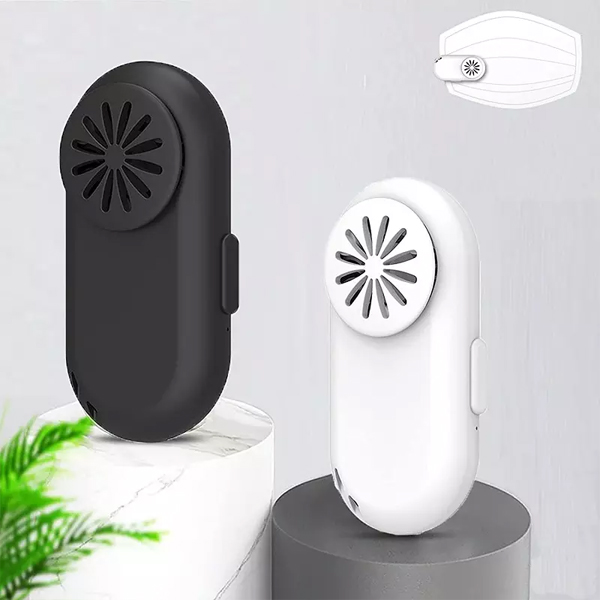 USB rechargeable outdoor clip-on mask fan