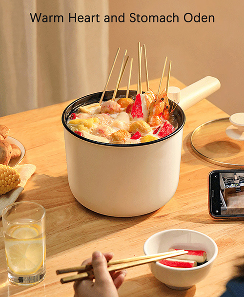 White electric hot pot for house