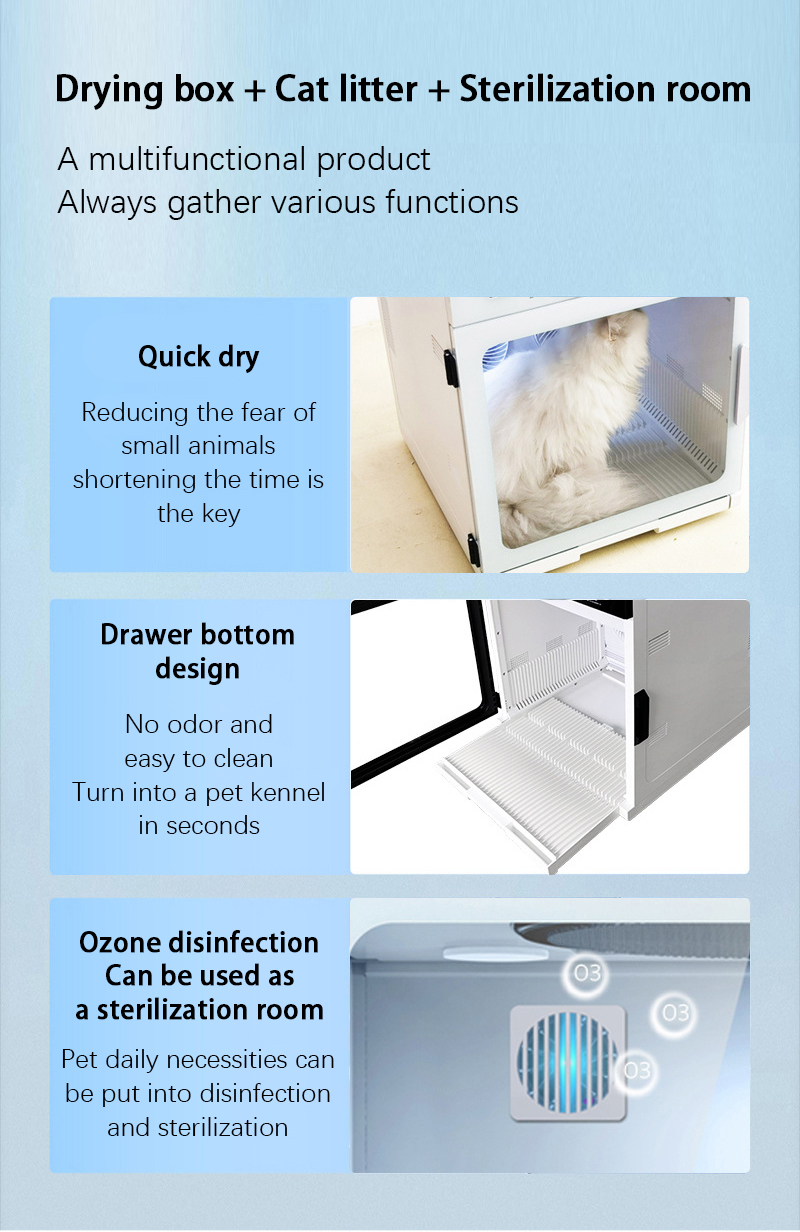 multifunctional pet drying box
